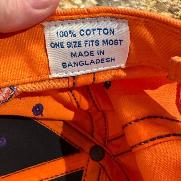 Clemson Tigers Orange Adjustable Back and Embroidered Logos NCAA Hat/Cap - Picture 6 of 7